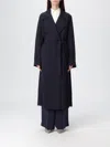 Hugo Boss Coat Boss Woman Color Blue In Blue