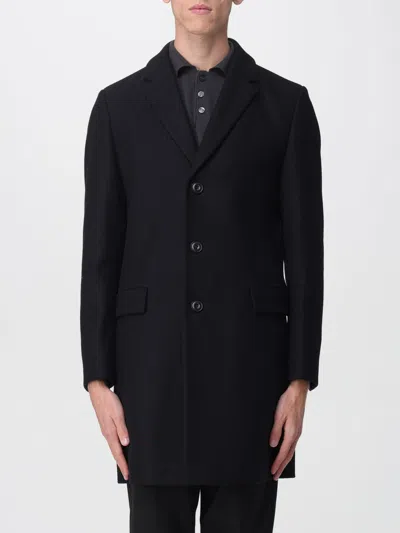 Hugo Boss Coat Hugo Men Color Black
