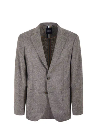 Hugo Boss Jacket In Beige