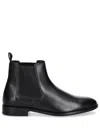 Hugo Boss Boss Derrek Plain Toe Chelsea Boot In Black
