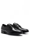 Hugo Boss Colby Mens Leather Derby Shoes With Embossed Logo Nos Uk8 Eu42