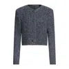 Hugo Boss Boss Jolena Crop Tweed Jacket In Multi