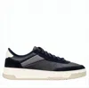 Hugo Boss Color-block Low-cut Lace-up Sneakers With Embossed Branding In Blue