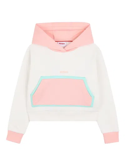 Hugo Boss Kids' Colour-block Hoodie In Multi