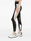 Hugo Boss Colour-block Panelled Leggings In Black