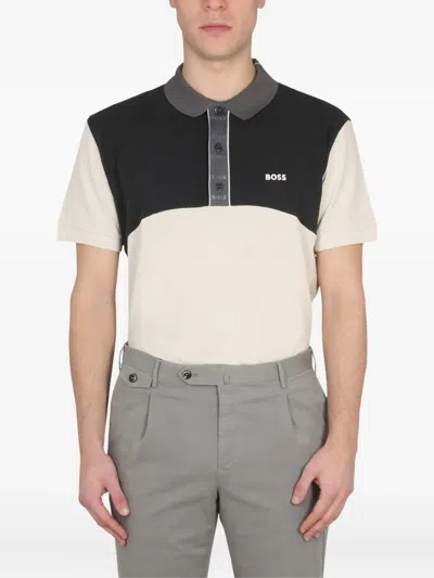 HUGO BOSS COLOUR-BLOCK POLO SHIRT