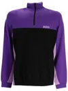 Hugo Boss Colour-block Sweatshirt In Purple