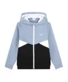Hugo Boss Boy's Classic Logo-print Tricolor Hoodie In Blue