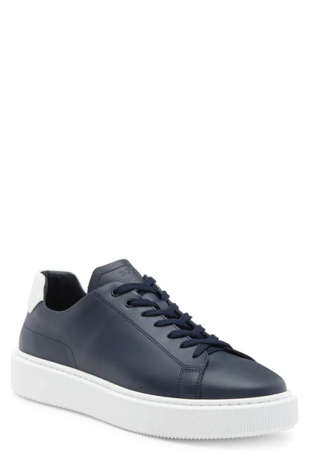 Hugo Boss Boss Colyn Hybrid Leather Sneaker In Navy | ModeSens display picture 3
