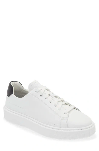 Hugo Boss Colyn Hybrid Leather Sneaker In White