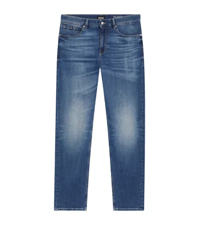 Hugo Boss Comfort-stretch Delaware Slim Jeans In Blue