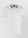 Hugo Boss Comfortable Cotton Polo Shirt With Contrasting Collar In White