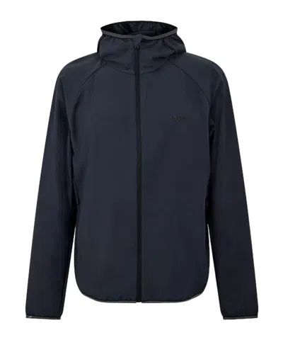 Hugo Boss Commuter Windbreaker In Blue