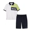 Hugo Boss Logo-print Tracksuit Set In Blue