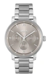Hugo Boss Men's Contender Quartz Multifunction Silver-tone Stainless Steel Watch 44mm In Gray