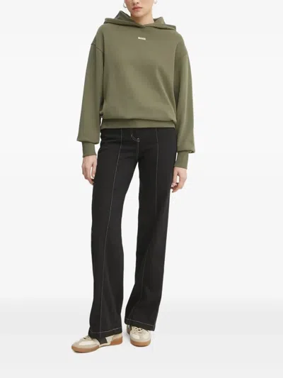 Hugo Boss Contrast-stitch Jeans In Black
