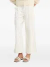 Hugo Boss Contrast-stitch Jeans In White