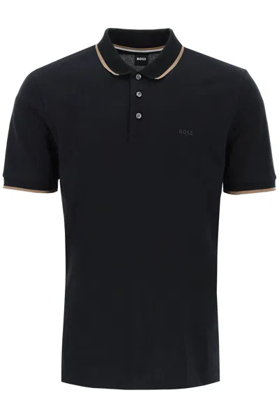 HUGO BOSS CONTRAST TRIM PARLAY POLO SHIRT