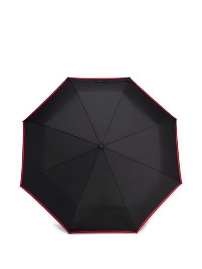 Hugo Boss Contrasting-trim Umbrella In Black