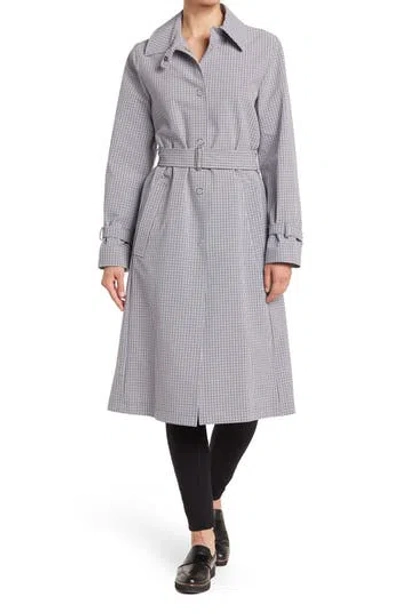 Hugo Boss Cosephina Check Print Coat In Gray