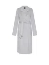 Hugo Boss Cotaz Double Face Wool Coat In Gray