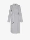 Hugo Boss Cotaz Double Face Wool Coat In Gray