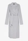 Hugo Boss Cotaz Wool Coat In Gray