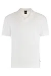 Hugo Boss Boss Cotton And Linen Polo Shirt