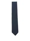 Hugo Boss Cotton And Silk Tie In Blue
