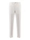Hugo Boss Cotton And Silk Trousers In White