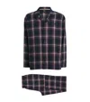 Hugo Boss Cotton-blend Check Pyjamas In Multi