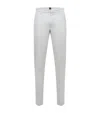 Hugo Boss Cotton-blend Chinos In Grey