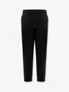 Hugo Boss Cotton Blend Jogger Trousers In Black