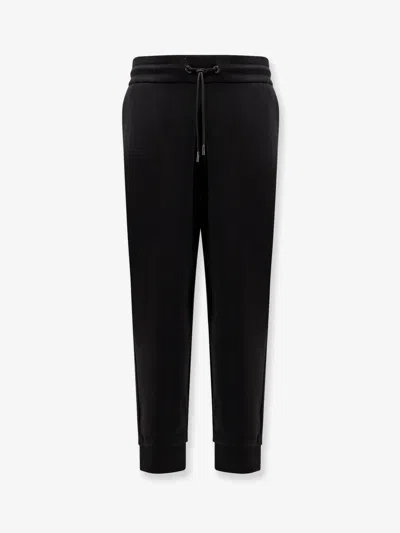 Hugo Boss Cotton Blend Jogger Trousers In Black