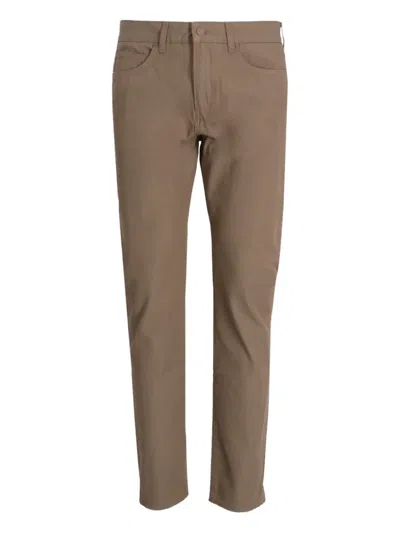 Hugo Boss Cotton-blend Pants In Brown