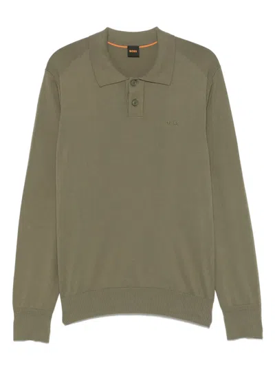 Hugo Boss Cotton-blend Polo Shirt In Green
