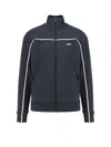 Hugo Boss Cotton Blend Sweatshirt In Blue