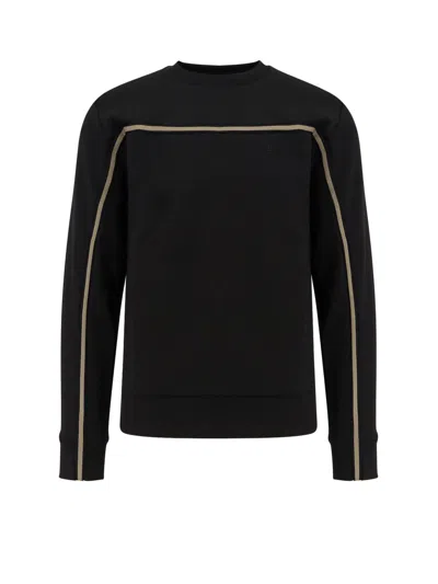 Hugo Boss Cotton Blend Sweatshirt In Black