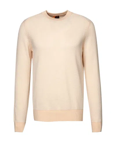 Hugo Boss Cotton-blend Sweatshirt In Nude
