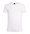 Hugo Boss Porsche X Mercerized-cotton T-shirt With Special Branding In White