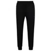 HUGO BOSS COTTON-BLEND TRACKSUIT BOTTOMS WITH HD LOGO PRINT