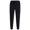 HUGO BOSS COTTON-BLEND TRACKSUIT BOTTOMS WITH HD LOGO PRINT