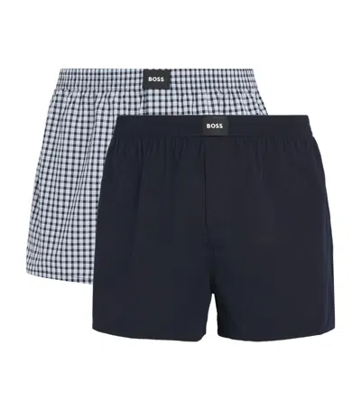 Hugo Boss Cotton Boxers In Black