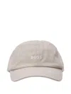 Hugo Boss Cotton Cap In Neutral