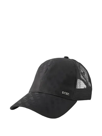 Hugo Boss Cotton Cap Hat In Black