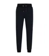 Hugo Boss Cotton-cashmere Sweatpants In Black