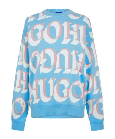 Hugo Boss Cotton Casual Sweater In Multi