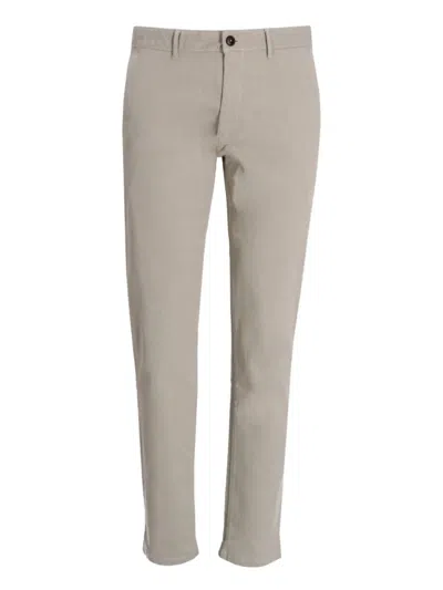 Hugo Boss Cotton Chino Trousers In Neutral