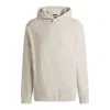 Hugo Boss Cotton-corduroy Hoodie With Press-stud Hood In Neutral
