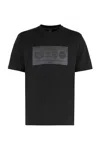 Hugo Boss Graphic Print Ribbed Crew-neck T-shirt